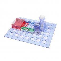 Experiment with electrical circuits for children - shooting a ball