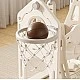 Feelkids Children's Playhouse with Slide, Swing and Basketball Hoop - Beige