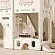 Feelkids Children's Playhouse with Slide, Swing and Basketball Hoop - Beige
