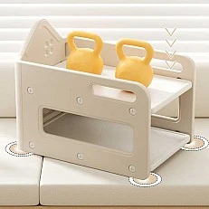 Feelkids baby changing mat with compartment for diapers and baby accessories – beige