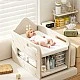 Feelkids baby changing mat with compartment for diapers and baby accessories – beige