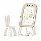 2 in 1 Foldable Drawing Board with Building Blocks Feelkids – Brown