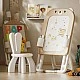 2 in 1 Foldable Drawing Board with Building Blocks Feelkids – Brown