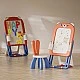 2 in 1 Folding Drawing Board with Building Blocks Feelkids – Red