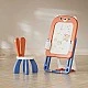 2 in 1 Folding Drawing Board with Building Blocks Feelkids – Red