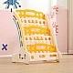 Combined children’s bookshelf for books and toys - yellow