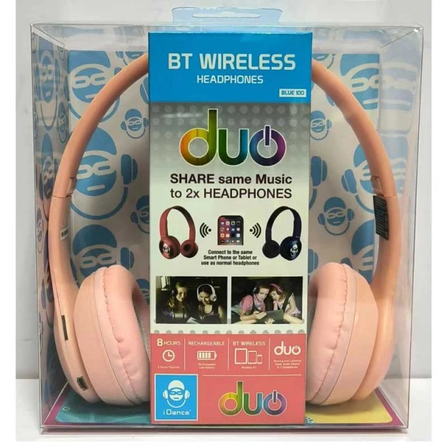 Children’s Bluetooth headphones, pink