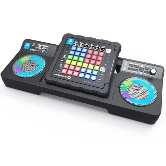 DJ mixer for kids with disco lights