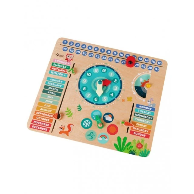 Toy - a clock with a calendar Forest dwellers