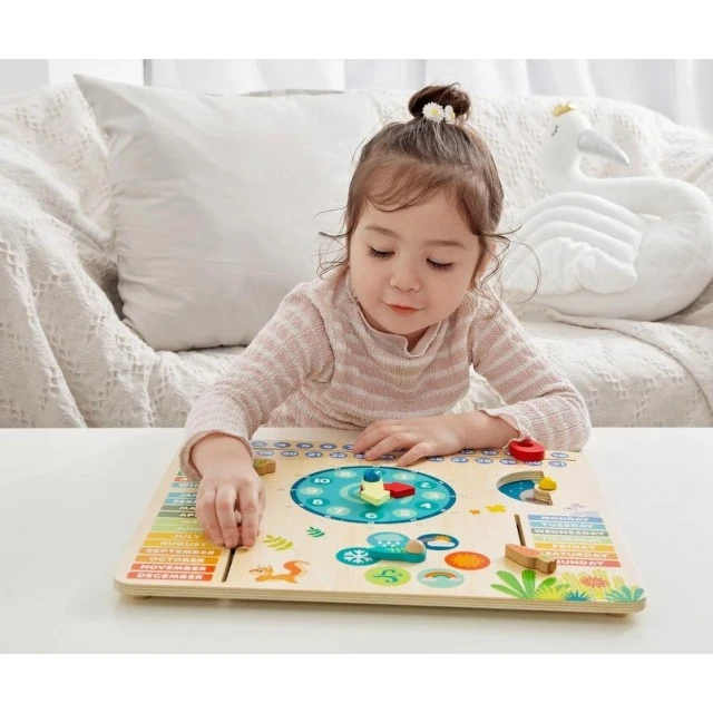 Toy - a clock with a calendar Forest dwellers
