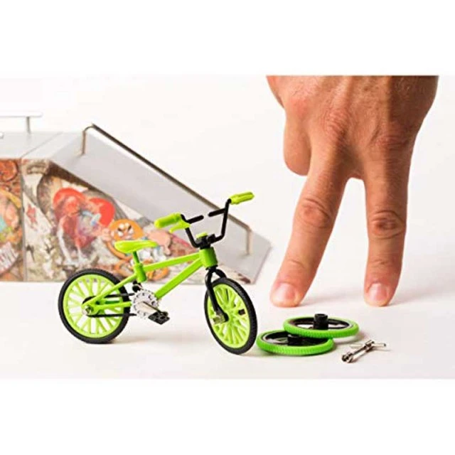 Finger toy BMX bike, green