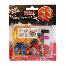 Finger toy Skateboard, red/blue