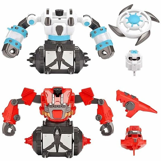Interactive set of two rotating battle robots Crazon, RC