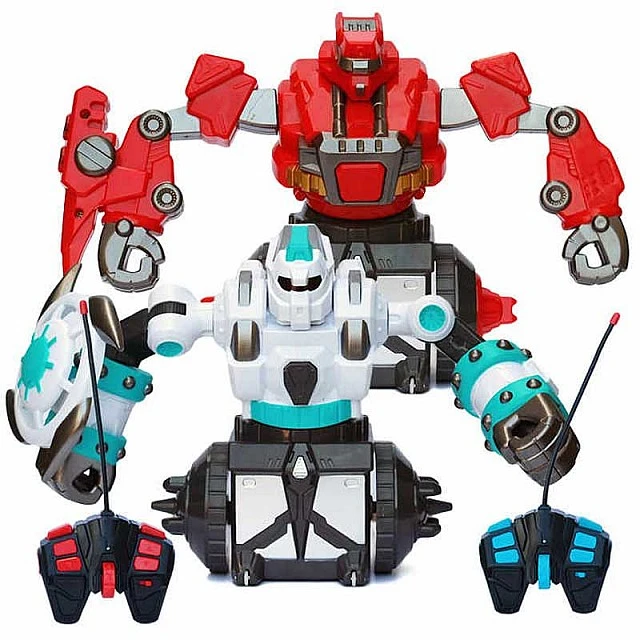 Interactive set of two rotating battle robots Crazon, RC