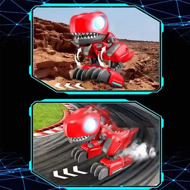 Interactive Assembled Dinosaur Dino with RC in Red Color
