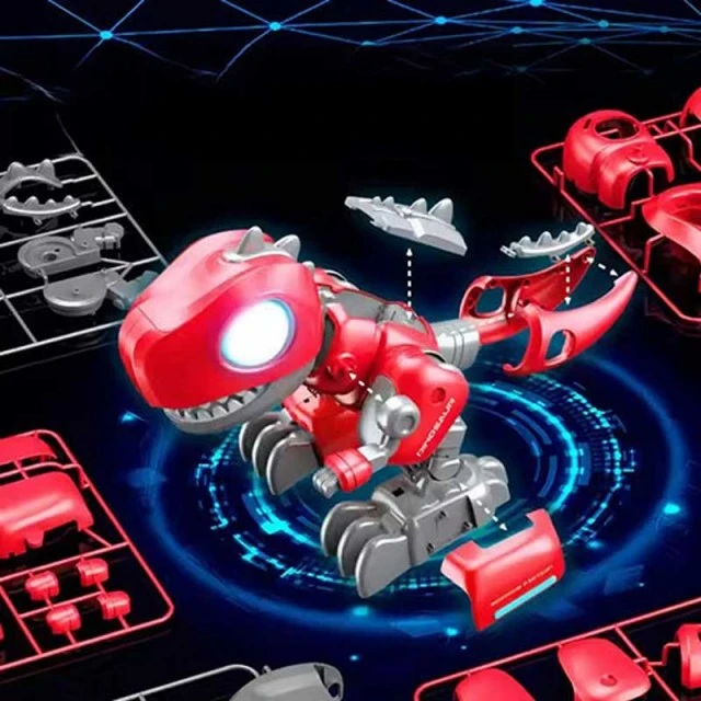 Interactive Assembled Dinosaur Dino with RC in Red Color
