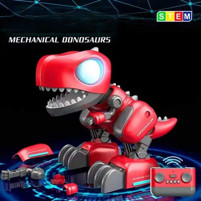Interactive Assembled Dinosaur Dino with RC in Red Color