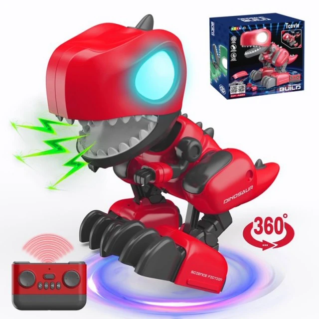 Interactive Assembled Dinosaur Dino with RC in Red Color