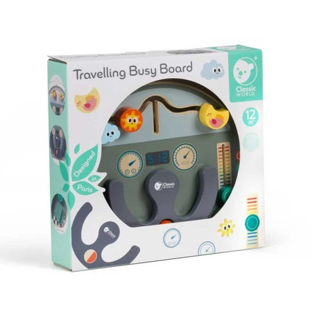Interactive wooden children’s toy - Car steering wheel