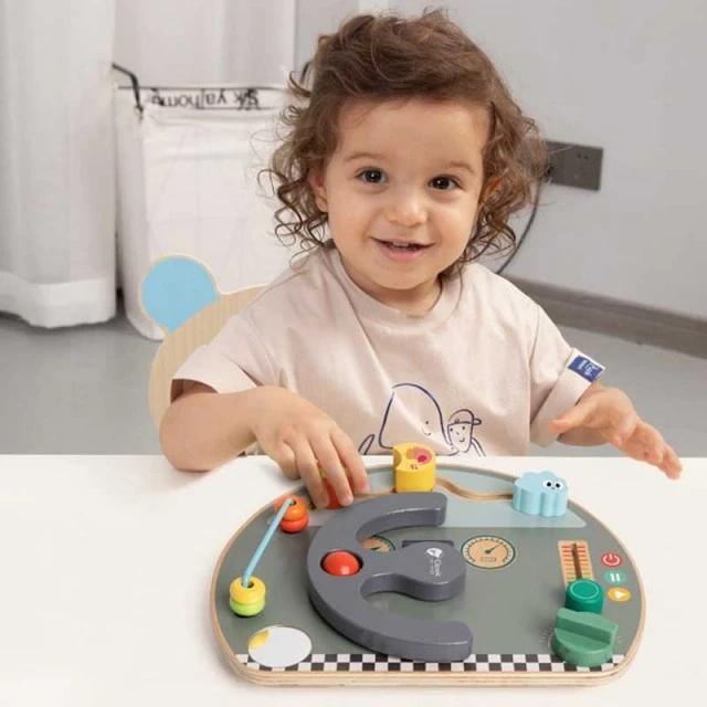 Interactive wooden children’s toy - Car steering wheel