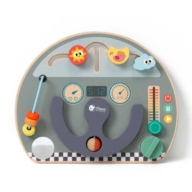 Interactive wooden children’s toy - Car steering wheel