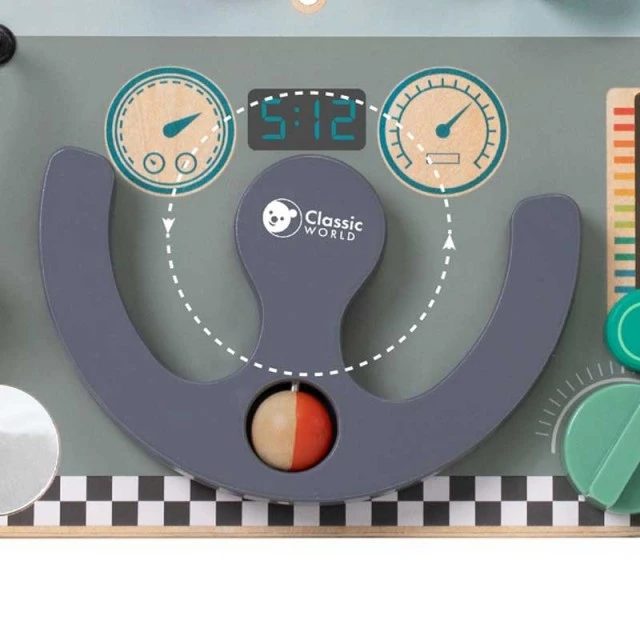 Interactive wooden children’s toy - Car steering wheel