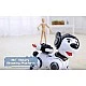 Interactive police dog - robot with black helmet