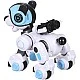 Interactive police dog - robot with blue helmet