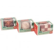 IQ дървен пъзел "Менса", за деца, звезда, куб, топка