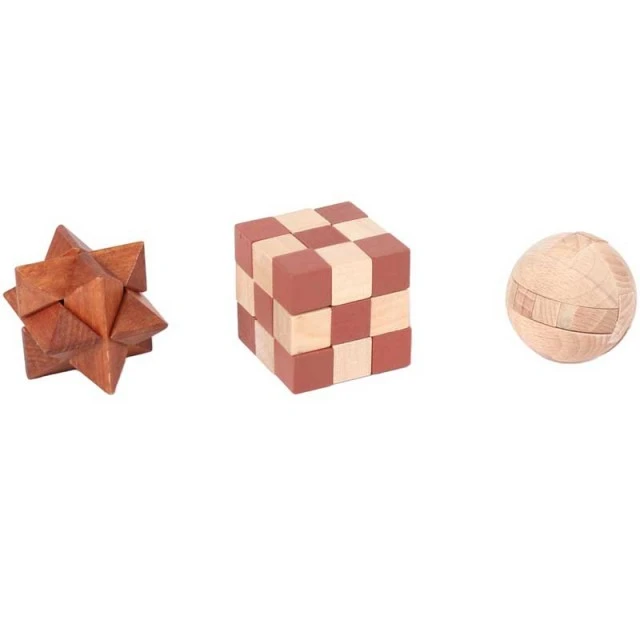 IQ wooden puzzle Mensa for kids star cube ball