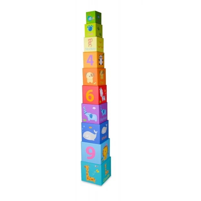 Cardboard stacking cubes