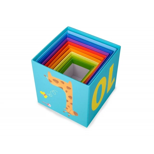 Cardboard stacking cubes