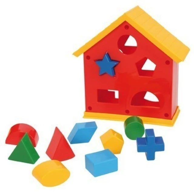 House with geometric shapes