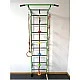 Swedish wall for children's gymnastics, metal, with accessories, green