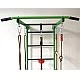 Swedish wall for children's gymnastics, metal, with accessories, green
