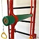Children's metal Swedish wall with accessories, red