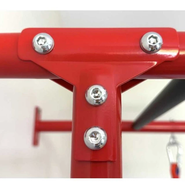 Children’s metal Swedish wall with accessories, red