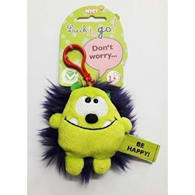 Keychain Goblin green/purple 10 cm.