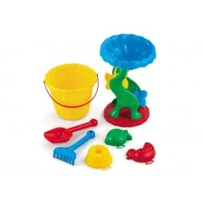Beach play bucket "Fala" with a grinder
