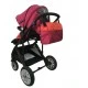 Zooper Flamenco Flaming Plaid 2-in-1 stroller, red