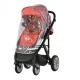 Zooper Flamenco Flaming Plaid 2-in-1 stroller, red