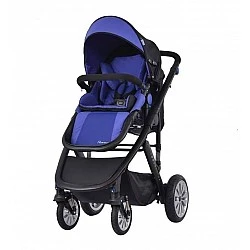 Комбинирана количка 2 в 1 Zooper Flamenco Royal Blue Plaid, кралско синьо