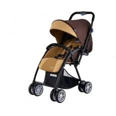 Zooper Salsa Khaki Plaid Combination Stroller, Brown