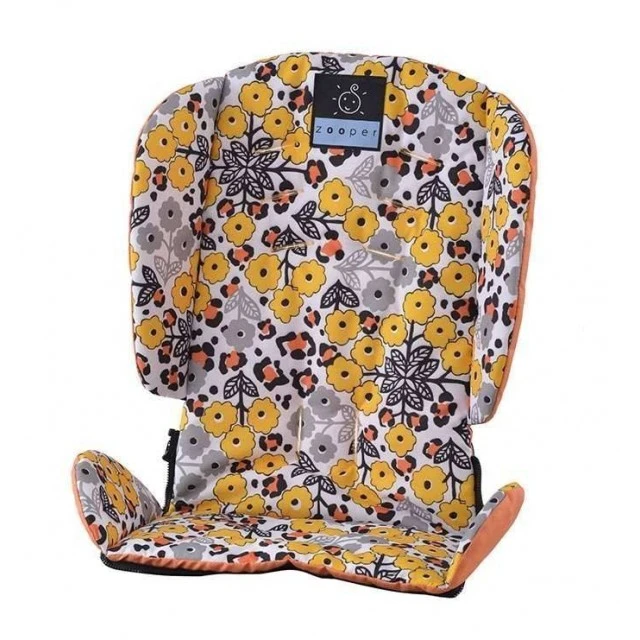 Zooper Salsa Prairie Song stroller, orange with flowers