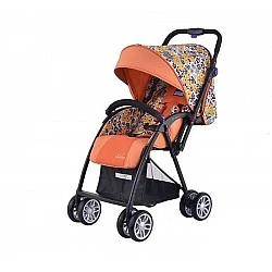 Zooper Salsa Prairie Song stroller, orange with flowers