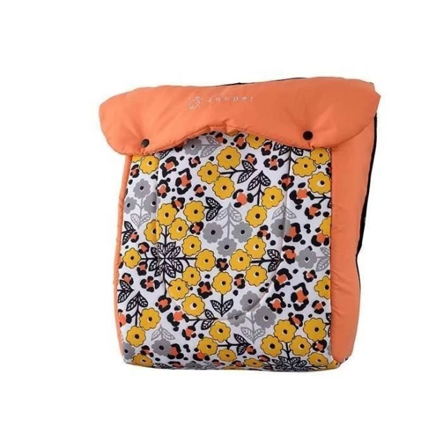 Zooper Salsa Prairie Song stroller, orange with flowers