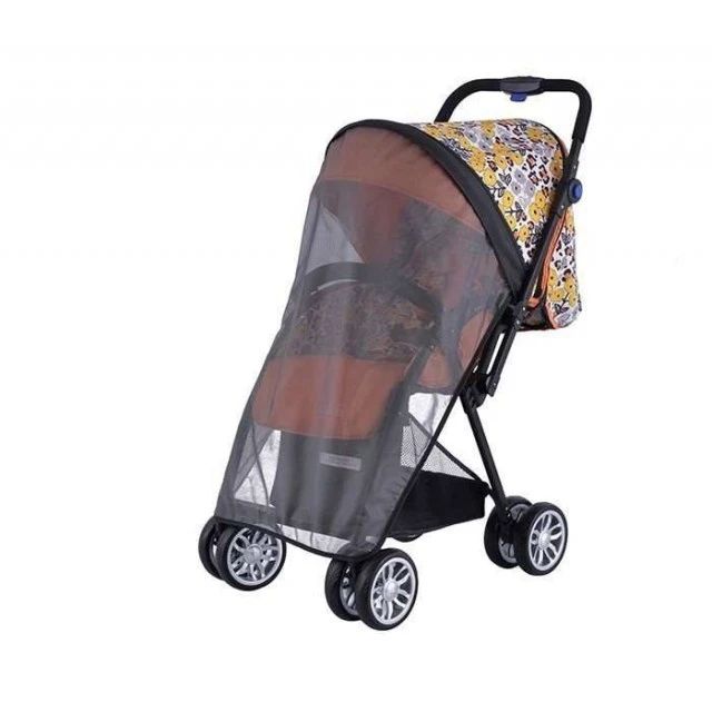Zooper Salsa Prairie Song stroller, orange with flowers