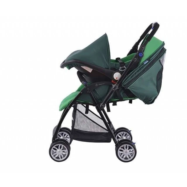 Zooper Salsa Apple Green Plaid Combination Stroller, green