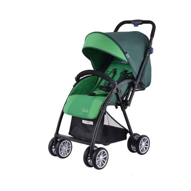 Zooper Salsa Apple Green Plaid Combination Stroller, green