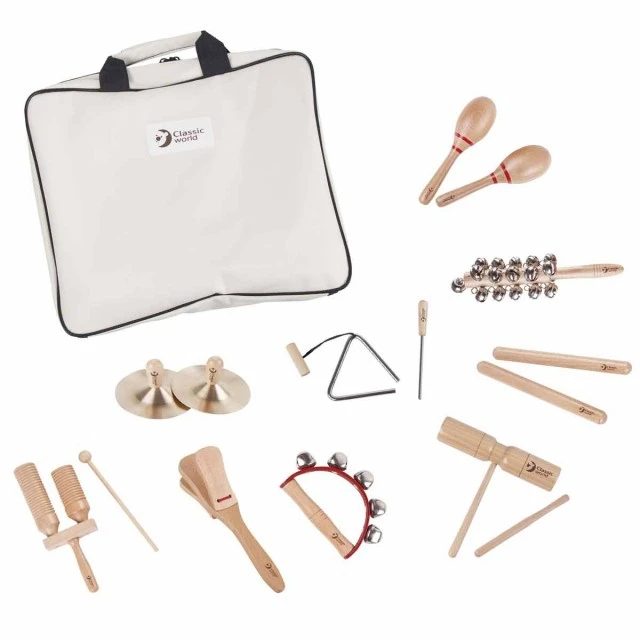 A set of children’s musical instruments for learning